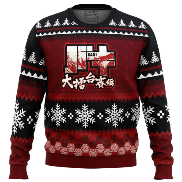 Axe Kick Baki Gifts For Family Holiday Christmas Ugly Sweater