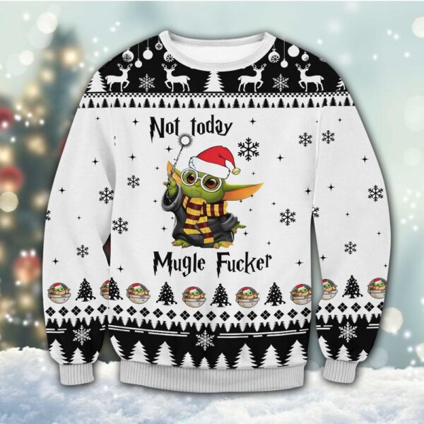 Baby Yoda Muggle Fucker Best Holiday Christmas Ugly Sweater Gifts For Family