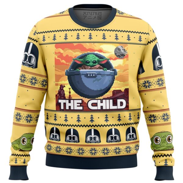 Baby Yoda the Child Mandalorion Star Wars Gifts For Family Holiday Christmas Ugly Sweater