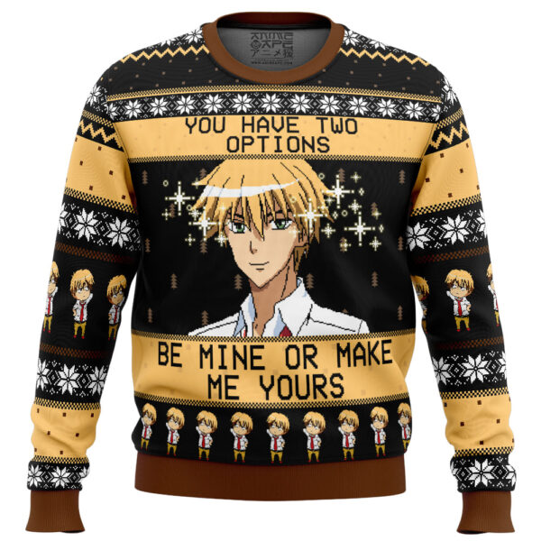 Be Mine Or Make Me Yours Maid Sama Gifts For Family Holiday Christmas Ugly Sweater