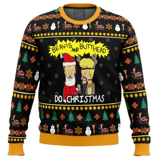 Beavis and Butthead Do Christmas Gifts For Family Holiday Christmas Ugly Sweater