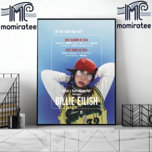 Billie Eilish Hit Me Hard And Soft For Your Consideration Banner For The 2025 Grammys Home Decor Poster Canvas