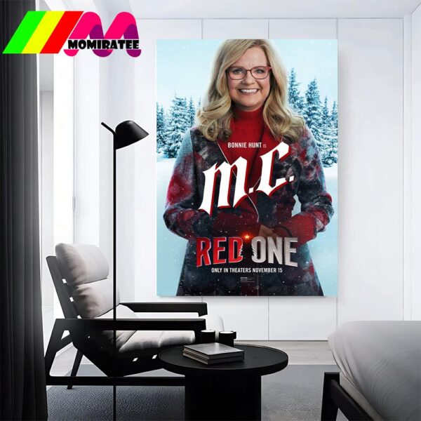 Bonnie Hunt As Mrs Claus In Red One Movie Official Poster November 15th 2024 Home Decor Poster Canvas