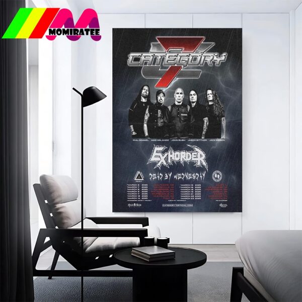 Category 7 Announces March 2025 Debut US Tour Home Decor Poster Canvas