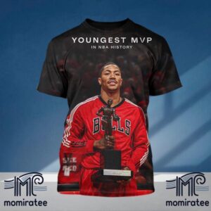 Chicago Bulls Derrick Rose Youngest MVP In NBA History All Over Print Shirt