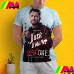 Chris Evans As Jack O Malley In Red One Movie Official Poster November 15th 2024 All Over Print Shirt