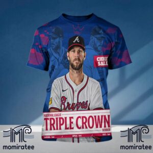 Chris Sale Is The 2024 MLB National League Pitcher Triple Crown Winner All Over Print Shirt