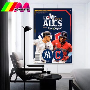 Cleveland Guardians Vs New York Yankees 2024 ALCS MLB Official Program Wall Decor Poster Canvas