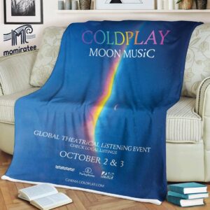 Coldplay Moon Music Global Theatrical Listening Event Check Local Listings Fleece Blanket