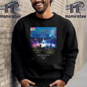 Coldplay Music Of The Spheres World Tour At Craven Park Stadium Hull And Wembley Stadium London Only European Cities 2025 Unisex T-Shirt