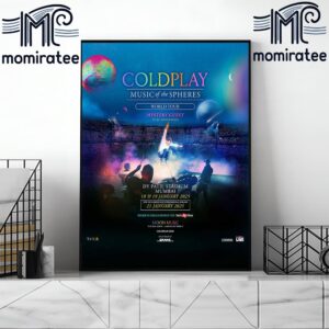 Coldplay Music Of The Spheres World Tour At DY Patil Stadium January 21st 2025 Home Decor Poster Canvas