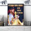 Chris Sale Is The 2024 MLB National League Pitcher Triple Crown Winner Home Decor Poster Canvas