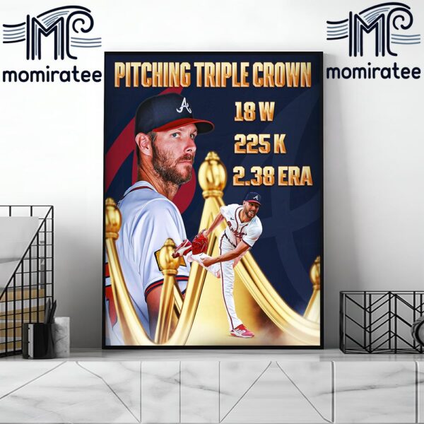 Congrats Chris Sale Is The MLB National League Pitching Triple Crown Winner Home Decor Poster Canvas