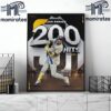 Congrats Luis Arraez Becomes The First Player In MLB History To Win 3 Consecutive Batting Titles With 3 Different Teams Home Decor Poster Canvas