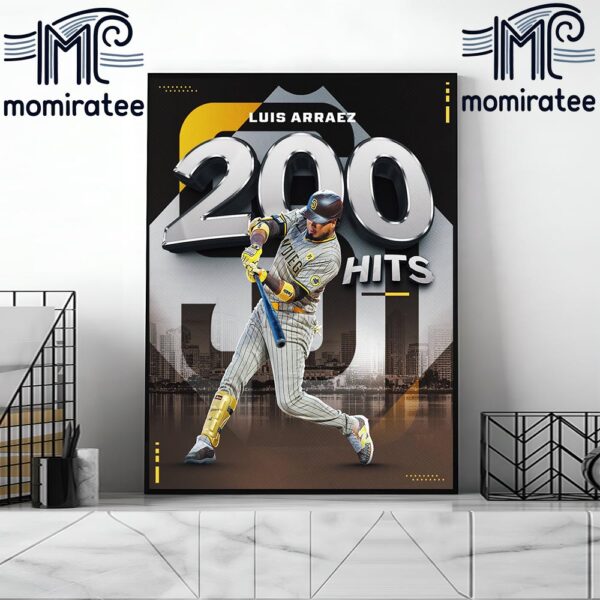 Congrats Luis Arraez Back-To-Back 200-Hit Seasons Home Decor Poster Canvas