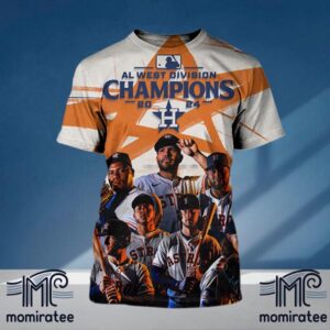 Congratulations To Houston Astros Are The 2024 American League West Division Champions All Over Print Shirt