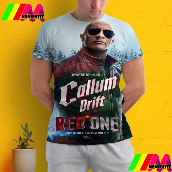 Dwayne Johnson The Rock As Callum Drift In Red One Movie Official Poster November 15th 2024 All Over Print Shirt