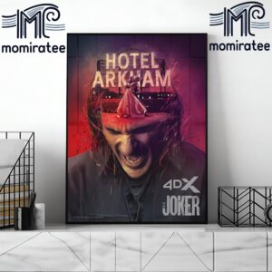 Hotel Arkham Joker Folie A Deux Official 4DX Poster Home Decor Poster Canvas