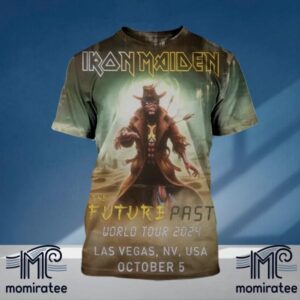 Iron Maiden The Future Past World Tour 2024 USA Show At Las Vegas NV US October 5th 2024 All Over Print Shirt