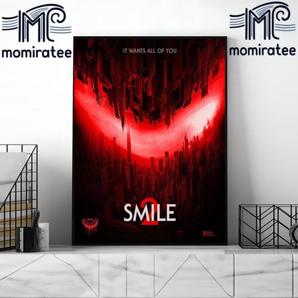 It Wants All Of You Smile 2 Movie Official Poster Home Decor Poster Canvas