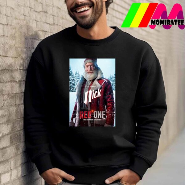 JK Simmons As Santa Claus Nick In Red One Movie Official Poster November 15th 2024 Unisex T-Shirt