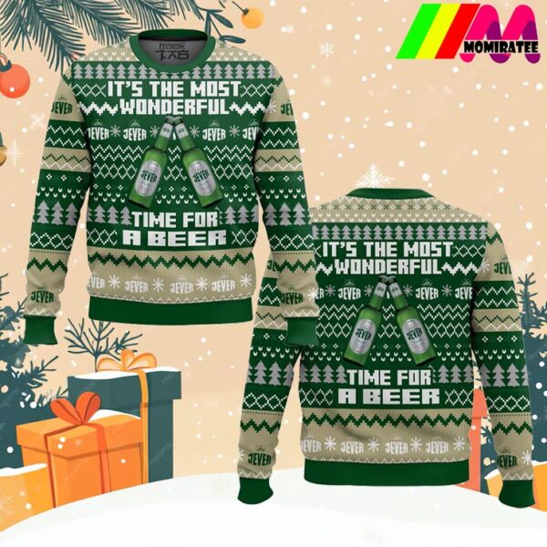 Jever Its The Most Wonderful Time For A Beer Christmas Ugly Sweater