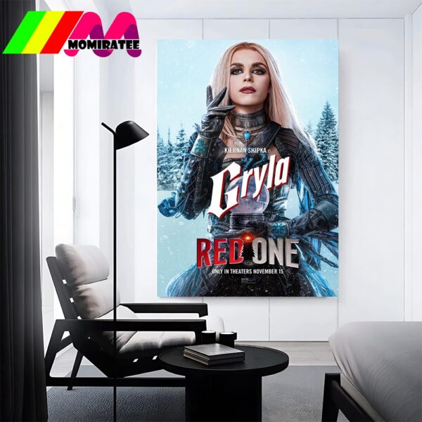 Kiernan Shipka As Gryla In Red One Movie Official Poster November 15th 2024 Home Decor Poster Canvas