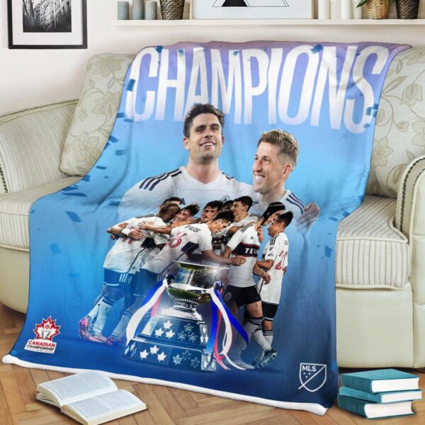 Kings Of The North Vancouver Whitecaps FC Champions 2024 Canadian Championship Fleece Blanket