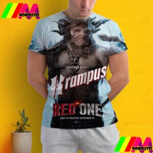 Kristofer Hivju As Krampus In Red One Movie Official Poster November 15th 2024 All Over Print Shirt