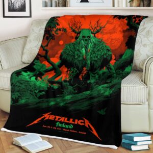 Metallica M72 Helsinki At Olympic Stadium Helsinki Finland June 7th and 9th 2024 Fleece Blanket