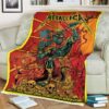 Metallica M72 World Tour M72 Madrid Limited Poster In The Pop-Up Shop Madrid Spain At Estadio Civitas Metropolitano On July 12-14 2024 Fleece Blanket