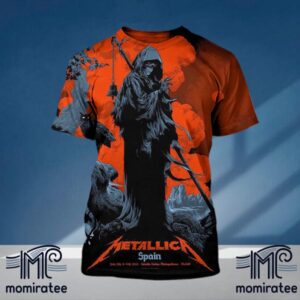 Metallica M72 World Tour M72 Madrid Limited Poster In The Pop-Up Shop Madrid Spain At Estadio Civitas Metropolitano On July 12th And 14th 2024 All Over Print Shirt