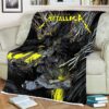 Metallica M72 World Tour Poster Racino Rocks At Racino Ebreichsdorf In Vienna Austria No Repeat Weekend June 1st 2024 Fleece Blanket