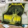 Metallica New Poster For 72 Seasons Crown Of Barbed Wire By Milestang Art Fleece Blanket