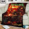 Metallica World Tour M72 North American Tour 2024 The Horned Snake At US Bank Stadium Minneapolis MN US For M72 Minneapolis August 18th 2024 Fleece Blanket