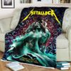 Metallica New Poster For 72 Seasons If I Run Still My Shadow Follow By Munk One Fleece Blanket