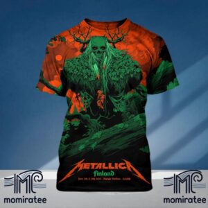 Metallica World Tour M72 Helsinki at Olympic Stadium Helsinki Finland June 7-9 2024 All Over Print Shirt