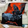 Metallica World Tour M72 North America Tour 2024 At M72 Foxborough Godmachines Fleece Blanket