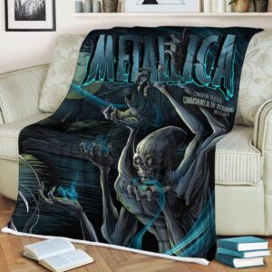 Metallica World Tour M72 North America Tour 2024 M72 Edmonton At Commonwealth Stadium Edmonton Alberta CA August 25th 2024 Fleece Blanket