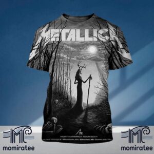 Metallica World Tour M72 North America Tour 2024 The Deer Woman For M72 Edmonton At Commonwealth Stadium Edmonton Alberta CA August 23-25 2024 All Over Print Shirt