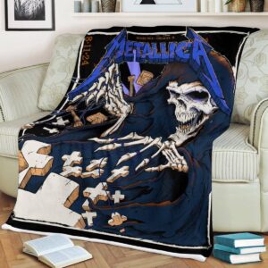 Metallica World Tour M72 North American Tour 2024 M72 Chicago At Soldier Field Chicago IL August 11st 2024 Fleece Blanket