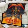 Metallica World Tour M72 North American Tour 2024 The Horned Snake At US Bank Stadium Minneapolis MN US For M72 Minneapolis August 18th 2024 Fleece Blanket