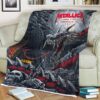 Metallica New Poster For 72 Seasons If I Run Still My Shadow Follow By Munk One Fleece Blanket