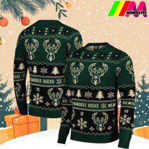 Milwaukee Bucks 2024 NBA Team Christmas Ugly Sweater