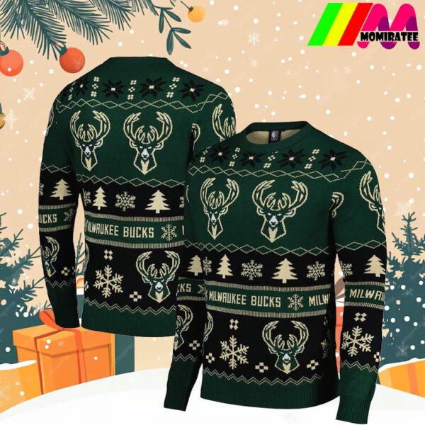 Milwaukee Bucks 2024 NBA Team Christmas Ugly Sweater