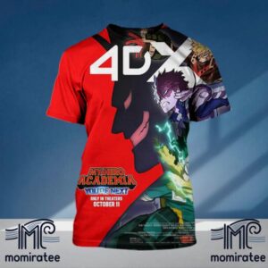 My Hero Academia You’re Next Only In Theaters October 11th 2024 Official 4DX Poter All Over Print Shirt