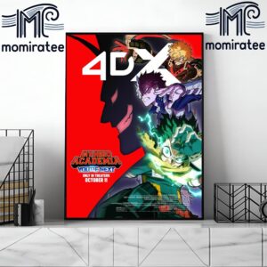 My Hero Academia You’re Next Only In Theaters October 11th 2024 Official 4DX Poter Home Decor Poster Canvas