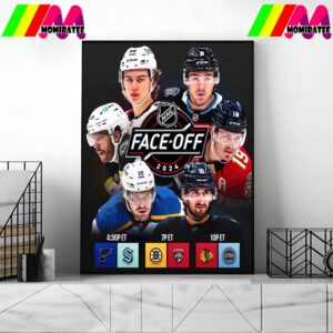 NHL Face Off 2024 Home Decor Poster Canvas