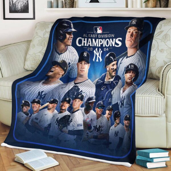 New York Yankees Are Winners 2024 MLB American League East Division Fleece Blanket