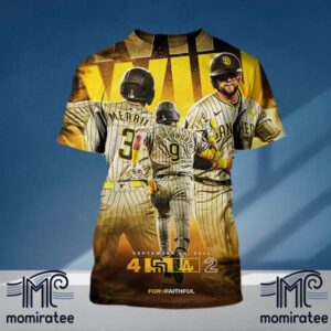 October Ready Fight For The Faithful San Diego Padres Clinched MLB Postseason 2024 All Over Print Shirt